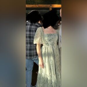 Abercrombie Emerson Angel Sleeve Midi Dress